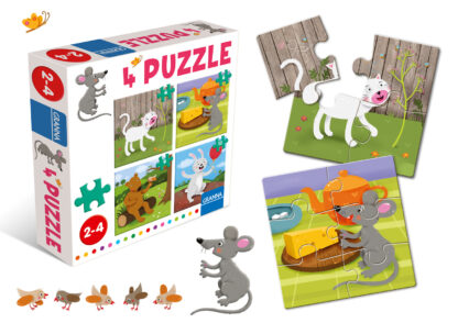 4 puzzle - myška - Image 2