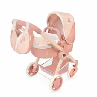 DeCuevas 80574 Skládací kočárek pro panenky 3 v 1 s taškou Tulipe 2025 - 70 cm