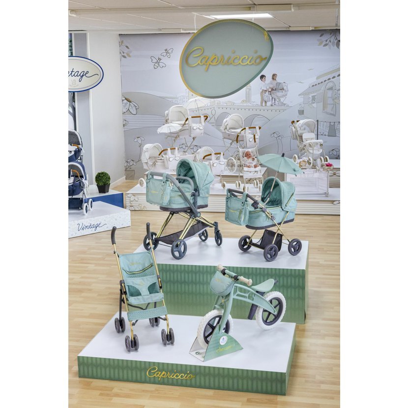 DeCuevas 81773 Skládací kočárek pro panenky 3 v 1 s taškou Capriccio 2025 - 73 cm - Obrázek 9
