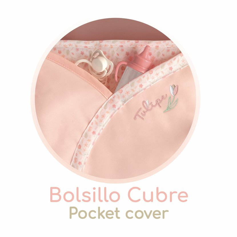 DeCuevas 87074 Kočárek pro panenky hluboký Tulipe 2025 - 68 cm - Obrázek 5