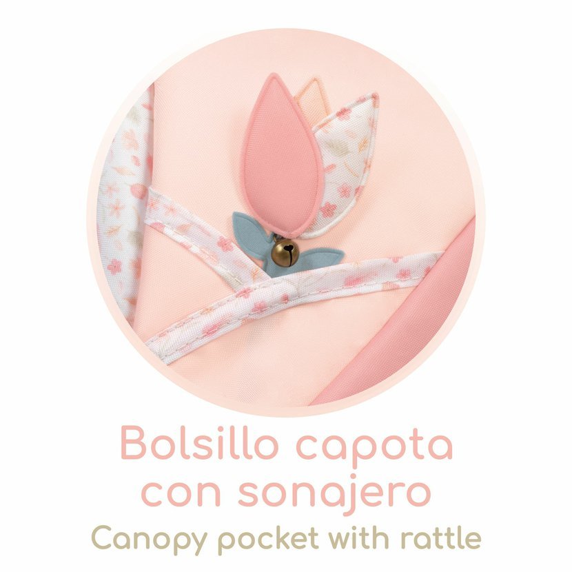 DeCuevas 87074 Kočárek pro panenky hluboký Tulipe 2025 - 68 cm - Obrázek 6