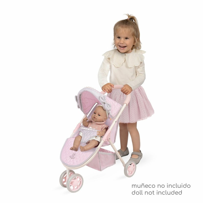 DeCuevas 90275 Sportovní kočárek pro panenky tříkolový Sophie 2025 - 55 cm - Obrázek 4