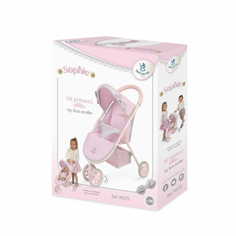 DeCuevas 90275 Sportovní kočárek pro panenky tříkolový Sophie 2025 - 55 cm - Obrázek 6