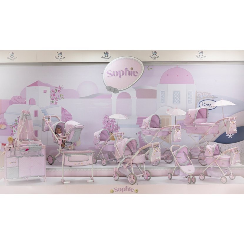 DeCuevas 90275 Sportovní kočárek pro panenky tříkolový Sophie 2025 - 55 cm - Obrázek 8
