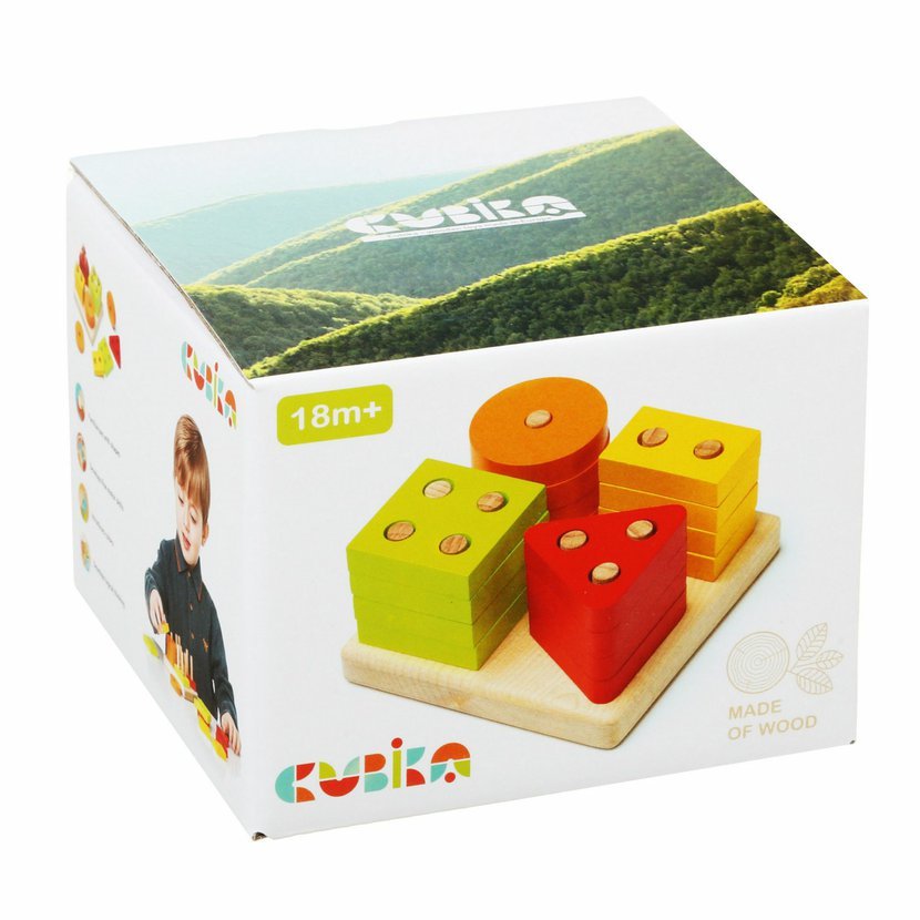 CUBIKA 15344 Třídíme tvary IV - dřevěná skládačka 17 dílů - Obrázek 2