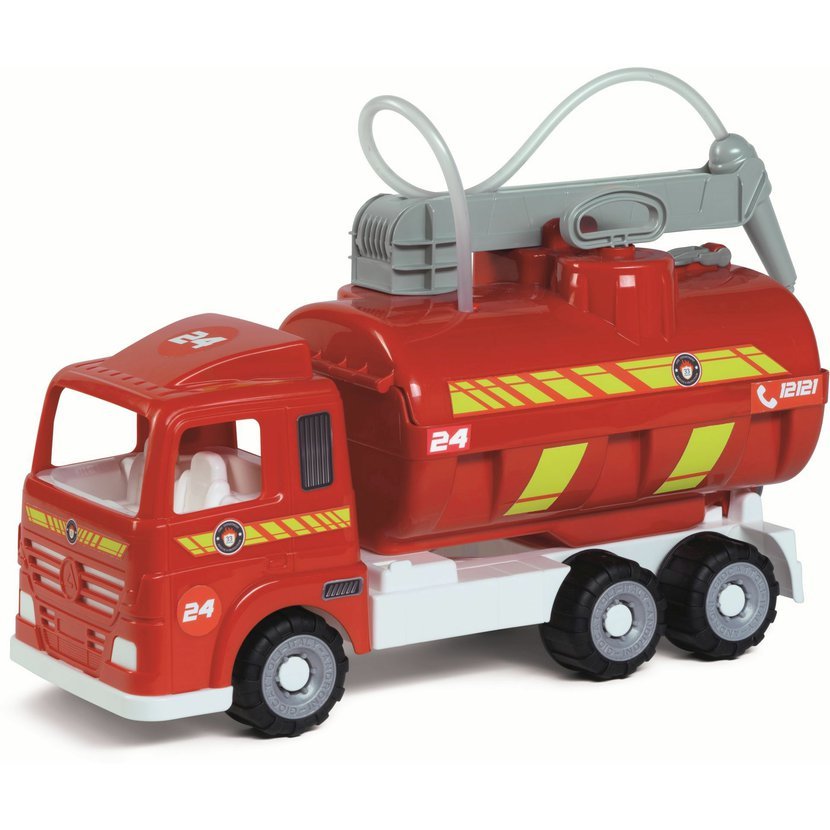 Androni Heavy Trucks hasičký vůz s funkční stříkačkou a pogumovanými koly - délka 52 cm