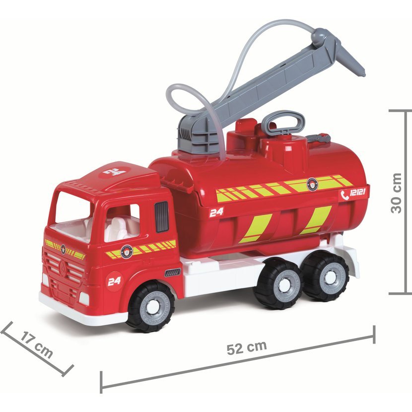 Androni Heavy Trucks hasičký vůz s funkční stříkačkou a pogumovanými koly - délka 52 cm - Obrázek 9