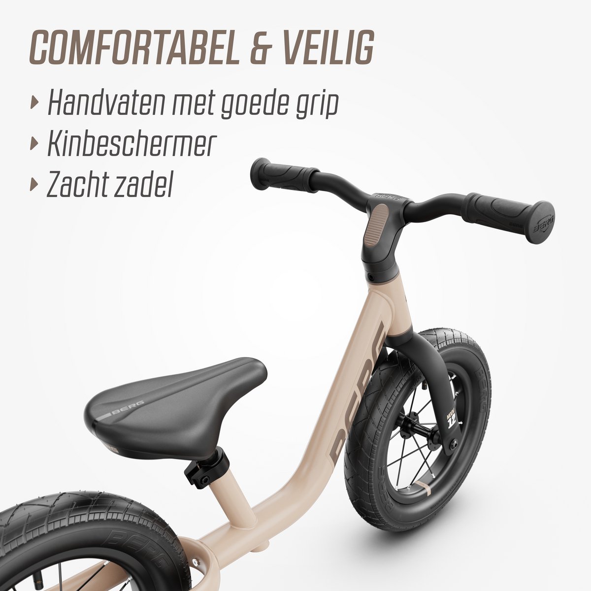 Dětské odrážedlo MOOV 12 Sand Beige - Obrázek 6