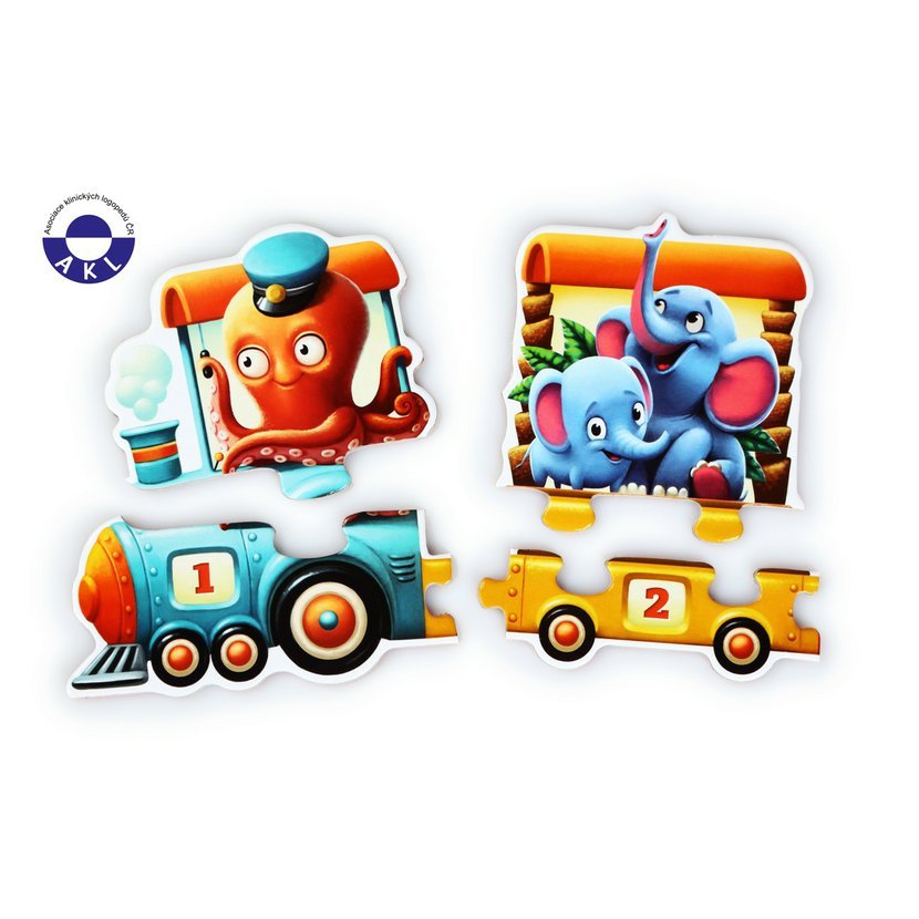 Puzzlika 13050 Vlak 94 cm - naučné puzzle 20 dílků - Obrázek 5