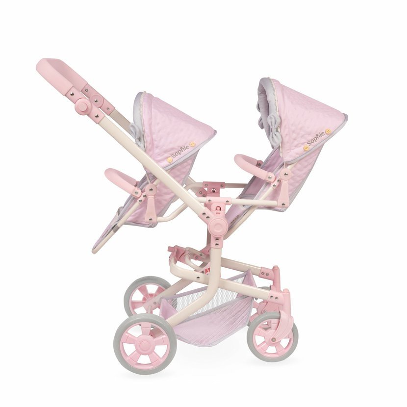 DeCuevas 90875 Skládací kočárek pro dvojčata panenky s taškou Sophie 2025 - 91 cm - Obrázek 6