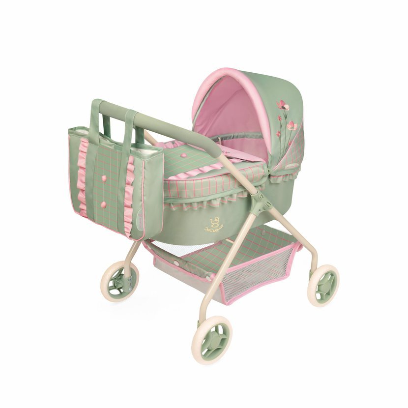 DeCuevas 86068 Můj první kočárek pro panenky s taškou Botanic 2026 – 56 cm