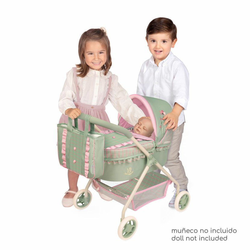 DeCuevas 86068 Můj první kočárek pro panenky s taškou Botanic 2026 – 56 cm - Obrázek 3