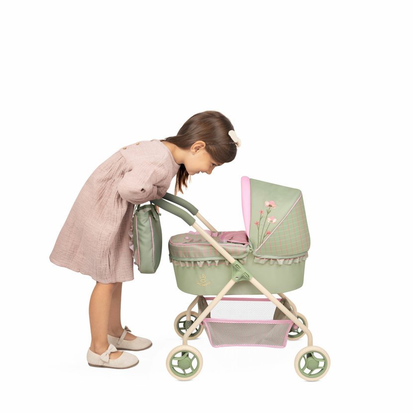 DeCuevas 86068 Můj první kočárek pro panenky s taškou Botanic 2026 – 56 cm - Obrázek 4