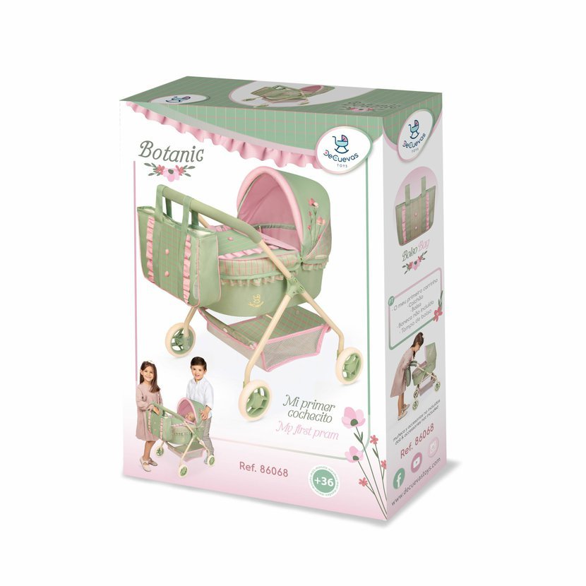 DeCuevas 86068 Můj první kočárek pro panenky s taškou Botanic 2026 – 56 cm - Obrázek 7