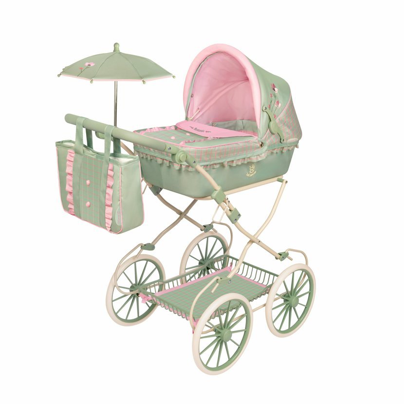 DeCuevas 81068 Skládací kočárek pro panenky s taškou a doplňky Botanic 2026 – 81 cm