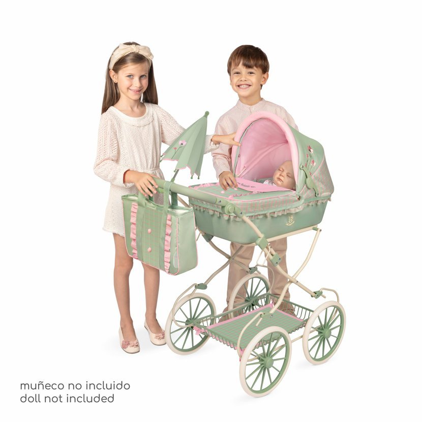 DeCuevas 81068 Skládací kočárek pro panenky s taškou a doplňky Botanic 2026 – 81 cm - Obrázek 3