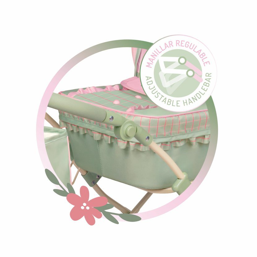 DeCuevas 81068 Skládací kočárek pro panenky s taškou a doplňky Botanic 2026 – 81 cm - Obrázek 6