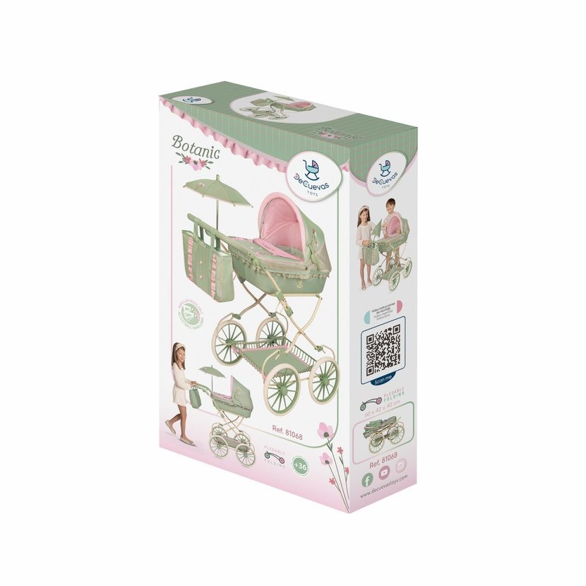 DeCuevas 81068 Skládací kočárek pro panenky s taškou a doplňky Botanic 2026 – 81 cm - Obrázek 8