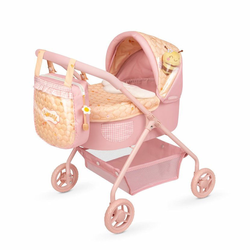DeCuevas 86070 Můj první kočárek pro panenky s taškou Honey 2026 – 56 cm