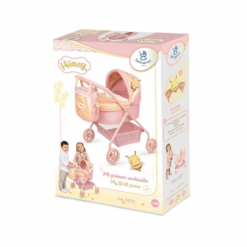 DeCuevas 86070 Můj první kočárek pro panenky s taškou Honey 2026 – 56 cm - Obrázek 9
