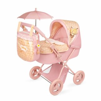 DeCuevas 85070 Skládací kočárek pro panenky se slunečníkem a taškou Honey 2026 – 60 cm