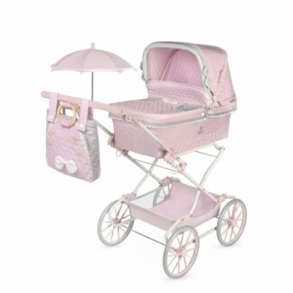 DeCuevas 82075 Skládací kočárek pro panenky REBORN se slunečníkem a doplňky Sophie 2025 - 90 cm