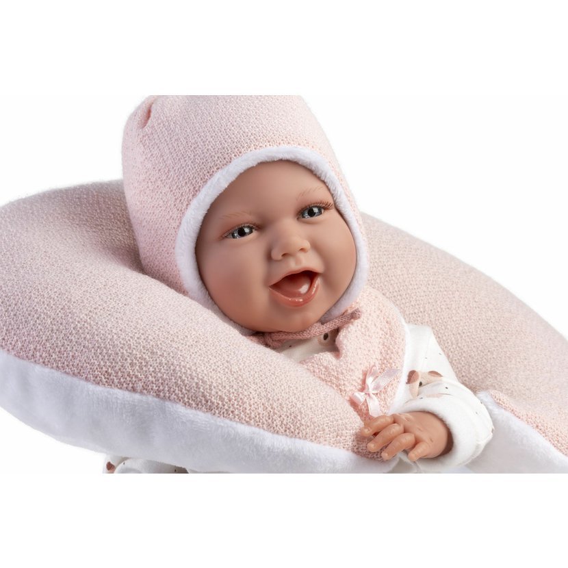 Llorens 74104 NEW BORN - realistická panenka miminko se zvuky a měkkým látkovým tělem - 42 cm - Obrázek 4