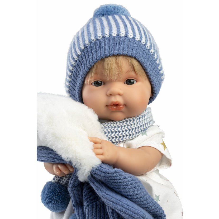 Llorens 38573 SASHA - realistická panenka se zvuky a měkkým látkovým tělem - 38 cm - Obrázek 4