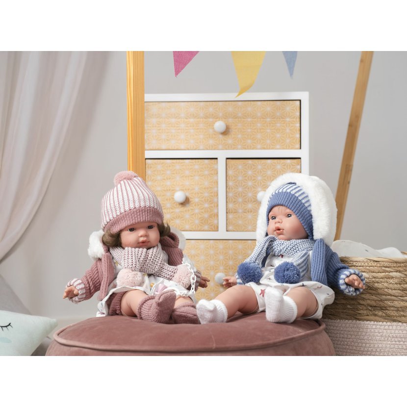 Llorens 38573 SASHA - realistická panenka se zvuky a měkkým látkovým tělem - 38 cm - Obrázek 5