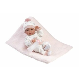 Llorens 63510 NEW BORN HOLČIČKA - realistická panenka miminko s celovinylovým tělem - 35 cm